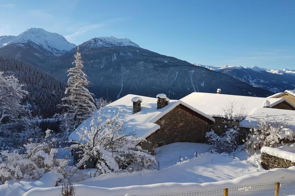 Le Chalet De Flo Séez Exteriör bild